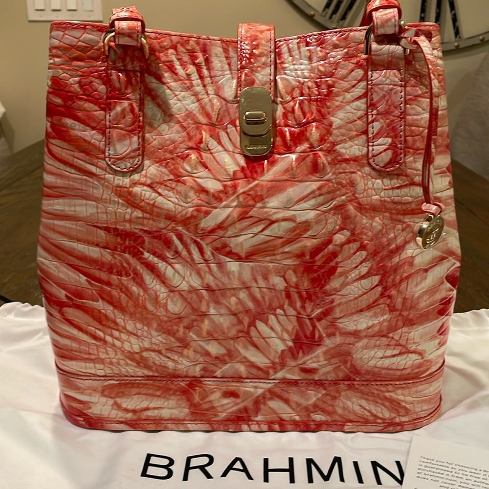 Brahmin bag Foira pink flamingo go Melbourne new!